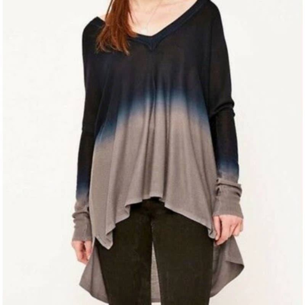 Pins & Needles Urban Outfitters Blue Gray Ombre Oversized High Low Tunic Small